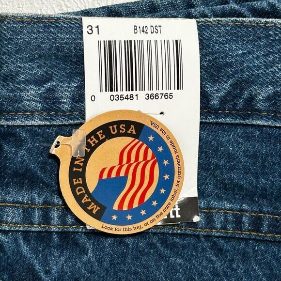 Vintage Carhartt Made in USA Relaxed Fit Jean Shorts NWT | 15oz Denim size 31 - Picture 3 of 13